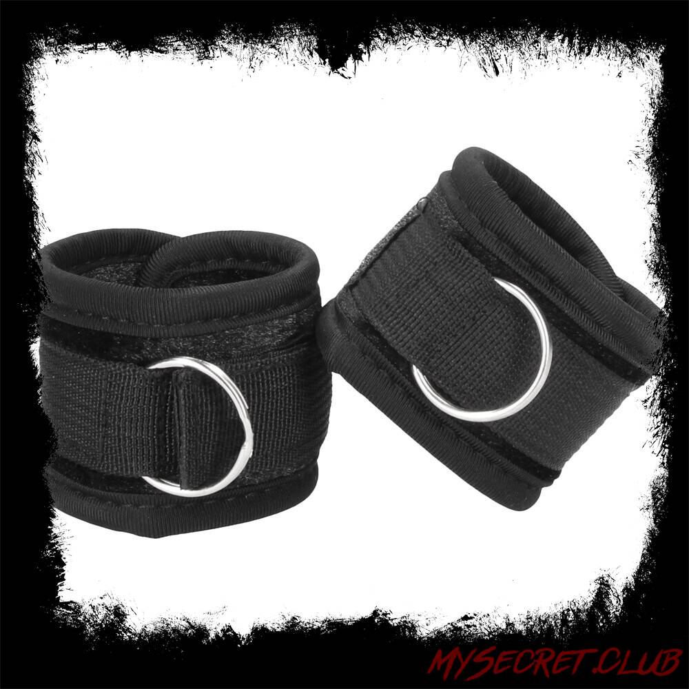 Ouch Velvet And Velcro Wrist Cuffs