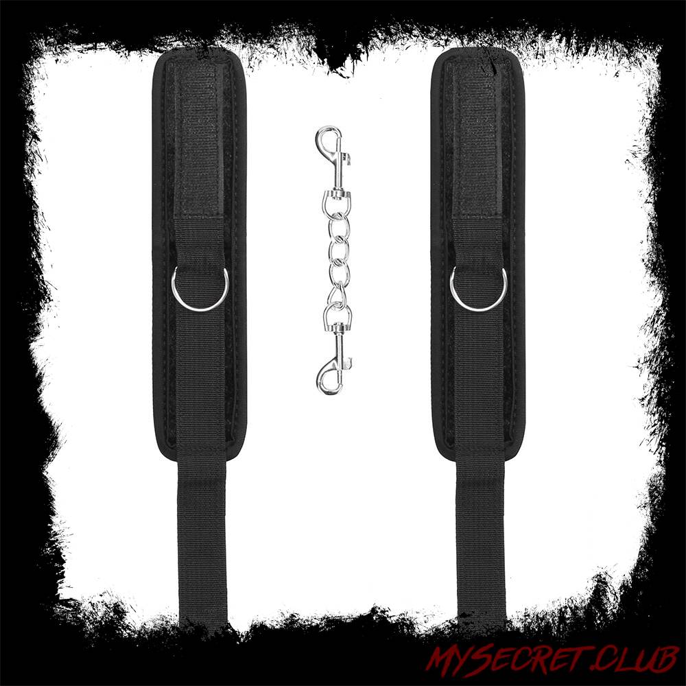 Ouch Velvet And Velcro Wrist Cuffs