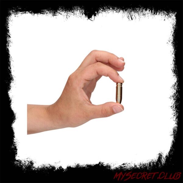 Ouch Magnetic Nipple Clamps Diamond Bullet Gold