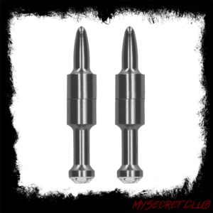 Ouch Magnetic Nipple Clamps Diamond Pin Grey