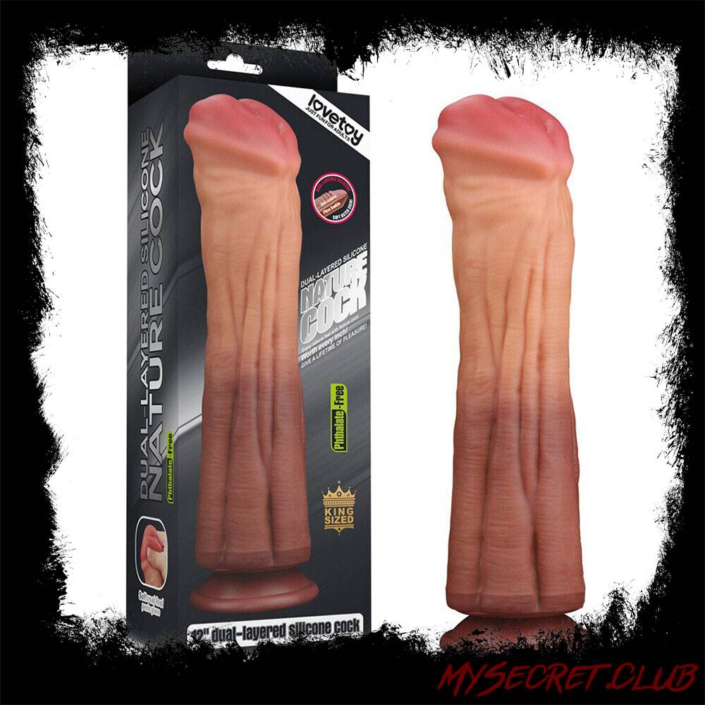 Lovetoy 12 Inch Dual Layered Silicone Horse Cock