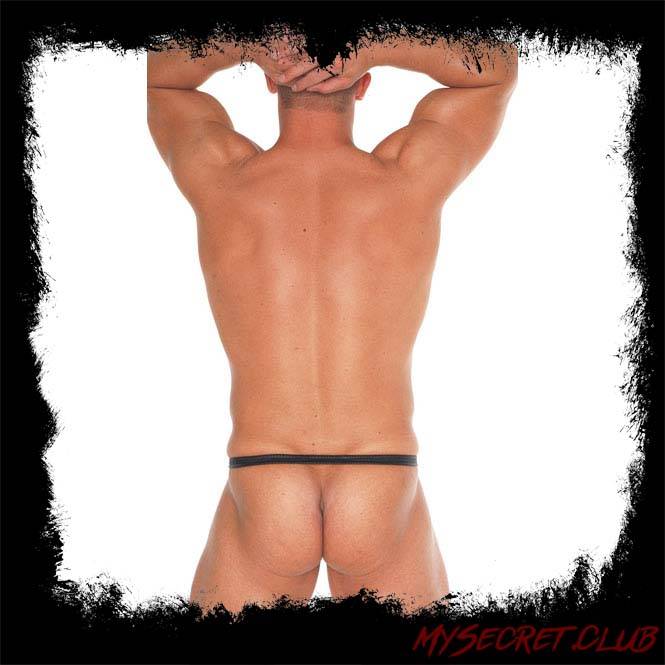 Leather Cock Ring Brief