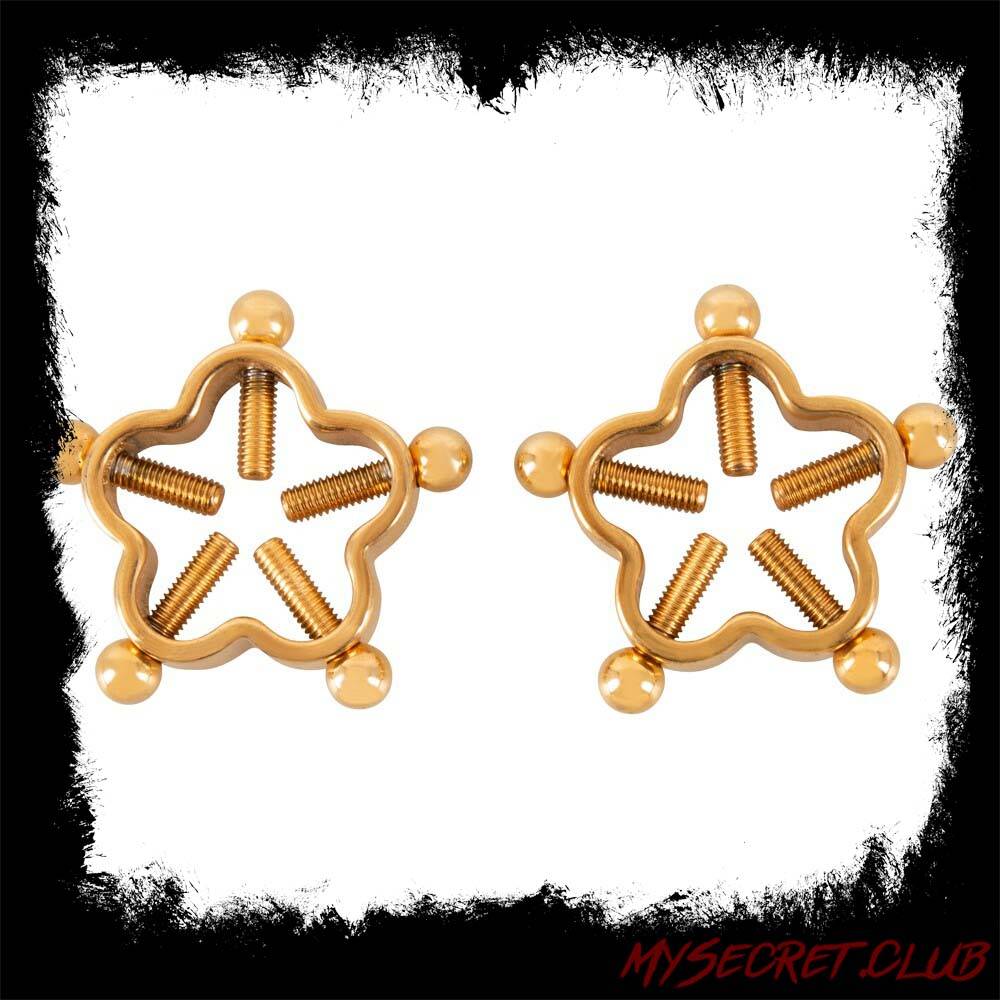 Bad Kitty Golden Flower Nipple Jewellery