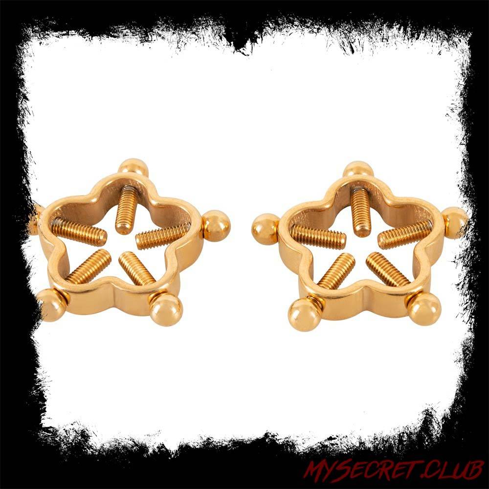 Bad Kitty Golden Flower Nipple Jewellery