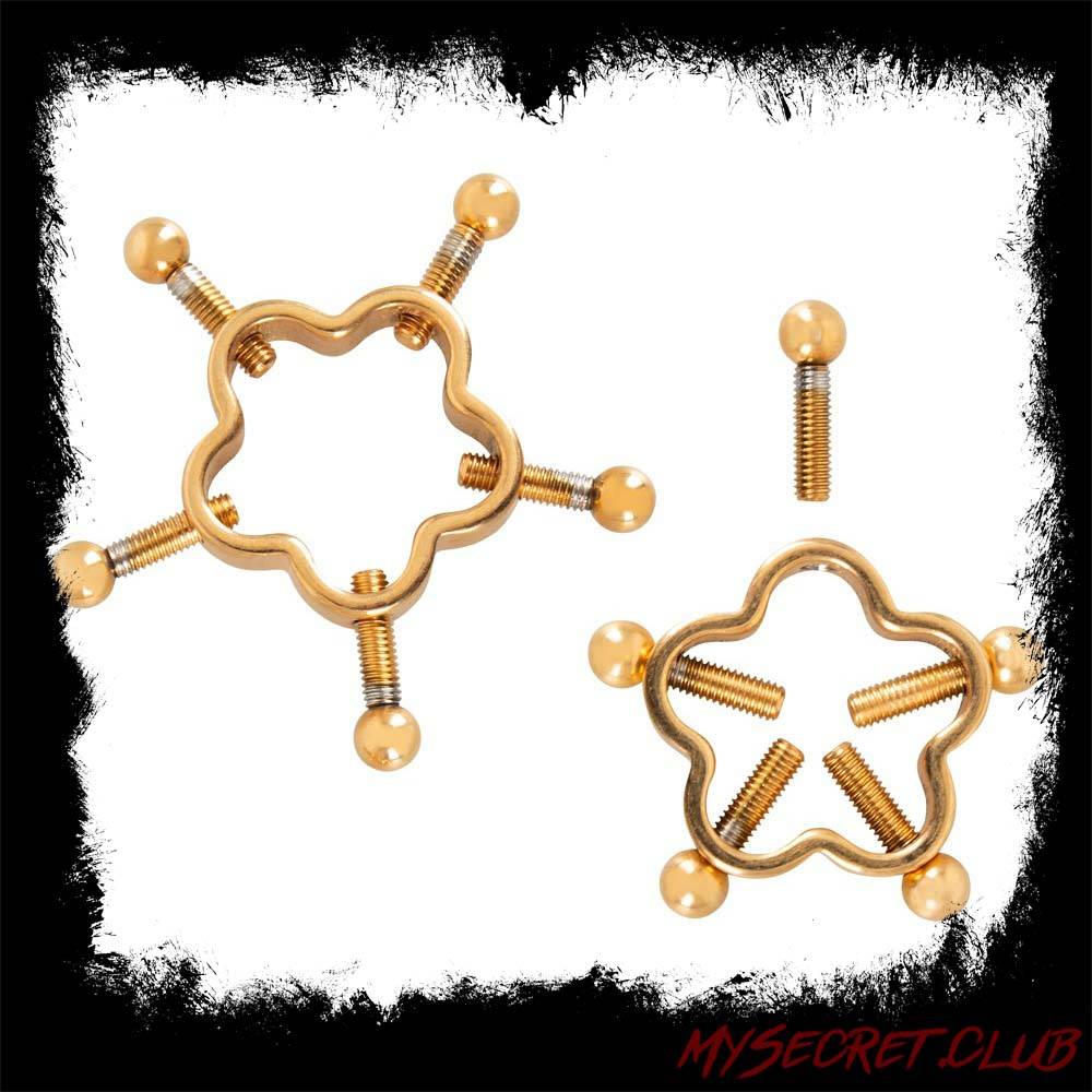 Bad Kitty Golden Flower Nipple Jewellery