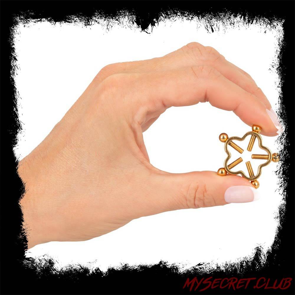 Bad Kitty Golden Flower Nipple Jewellery