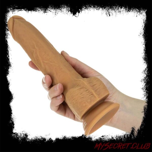 Naked Attraction 9 Inch Thrusting Dildo Caramel