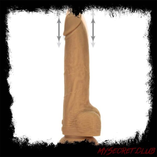 Naked Attraction 9 Inch Thrusting Dildo Caramel