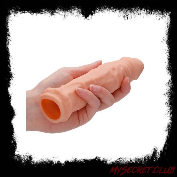 Realrock 6 Inch Penis Sleeve Flesh Tan
