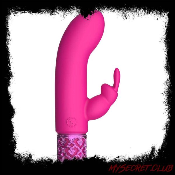 Royal Gems Dazzling Rechargeable Rabbit Bullet Pink