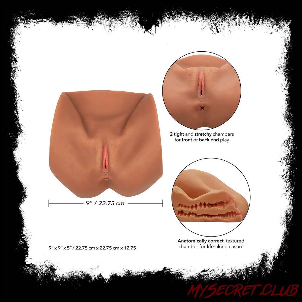 Stroke It Life Size Pussy Flesh Brown