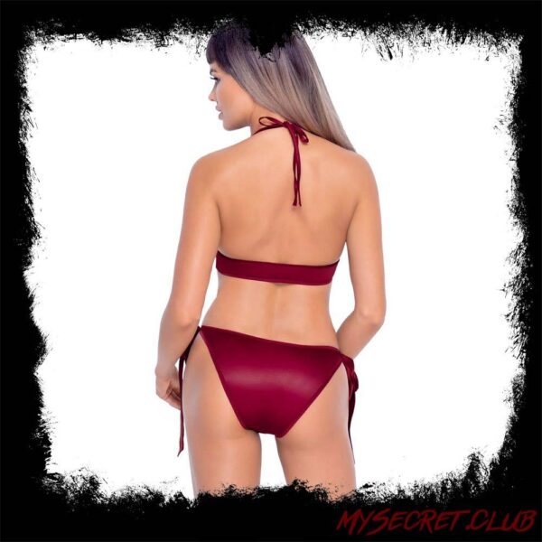 Cottelli Tie Up Bra And Briefs Set Red