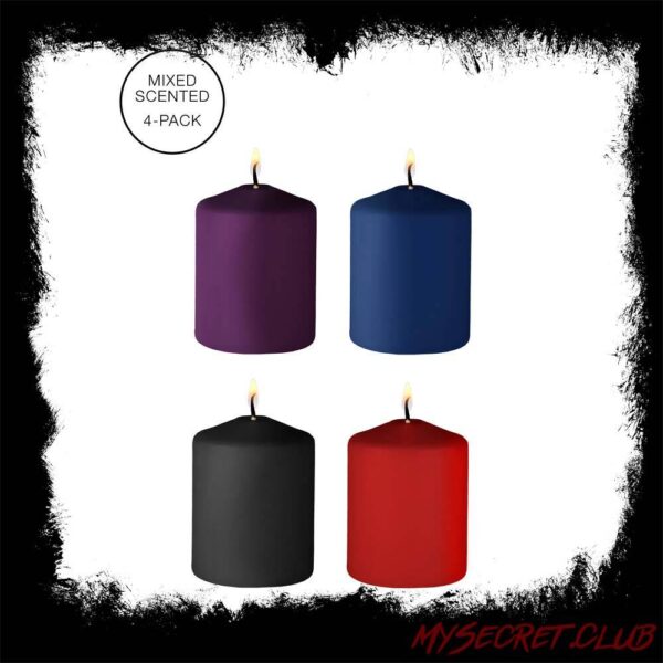 Ouch 4 Pack Of Mixed Scented Tease Candles