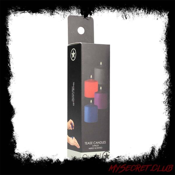 Ouch 4 Pack Of Mixed Scented Tease Candles