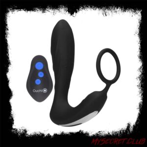 Ouch E Stimulation And Vibration Butt Plug And Cock Ring