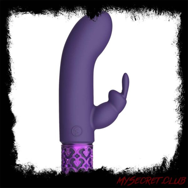 Royal Gems Dazzling Rechargeable Rabbit Bullet Purple