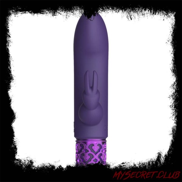 Royal Gems Dazzling Rechargeable Rabbit Bullet Purple