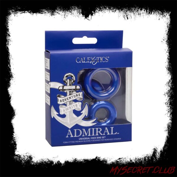 Admiral Universal Cock Ring Set Blue