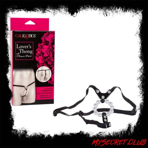 Lovers Thong With Pleasure Pearls