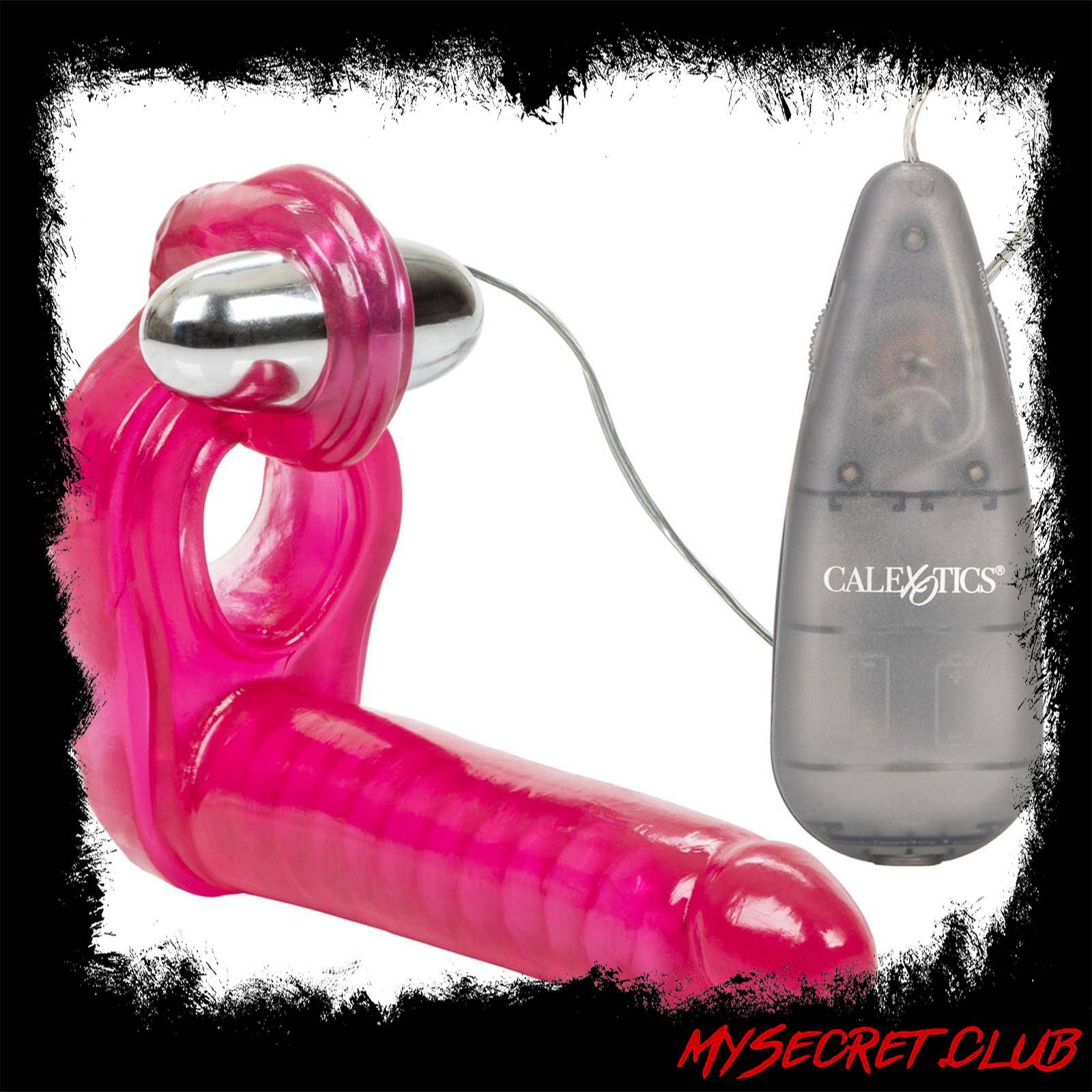 Ultimate Triple Stimulator Vibrating Cock Ring With Dong