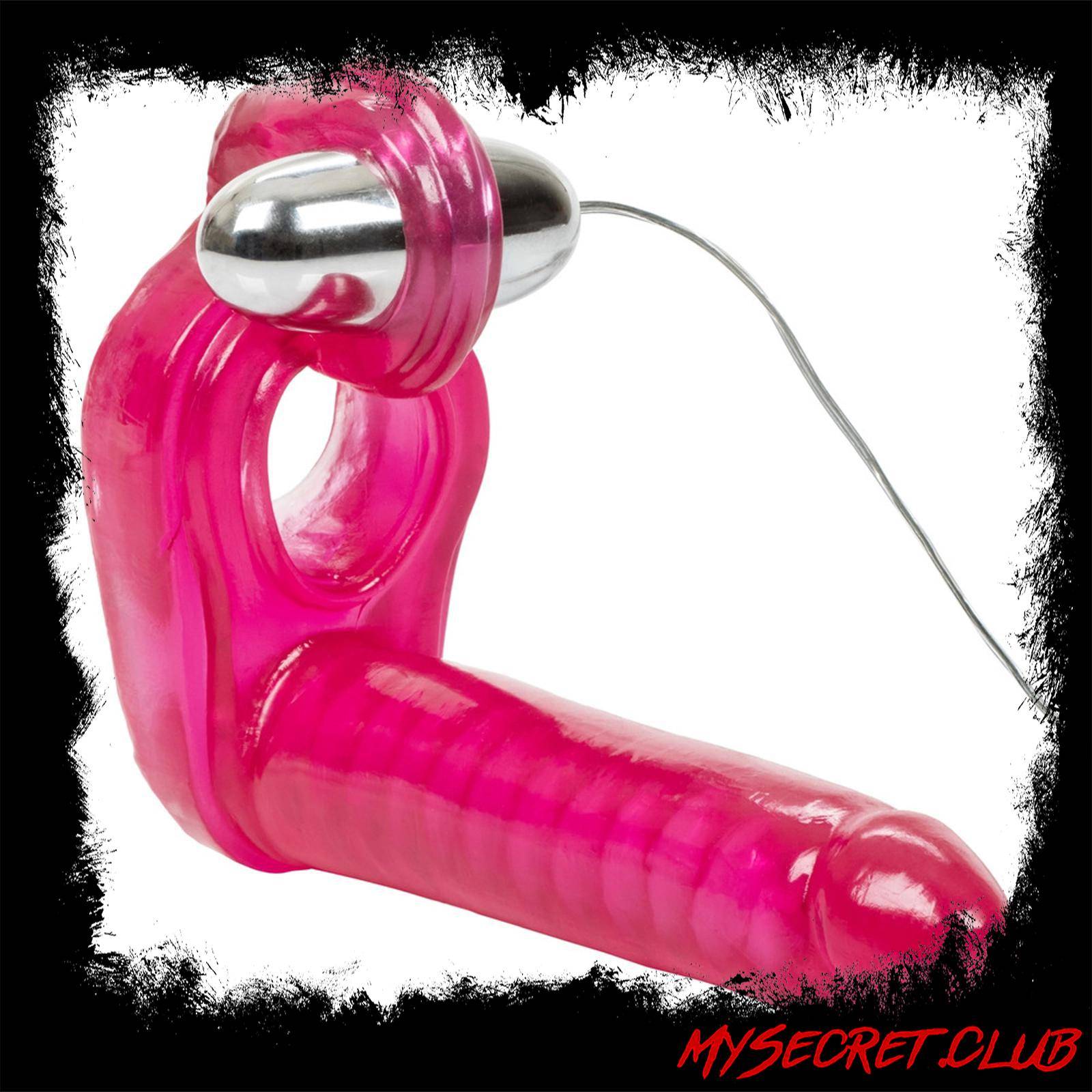 Ultimate Triple Stimulator Vibrating Cock Ring With Dong