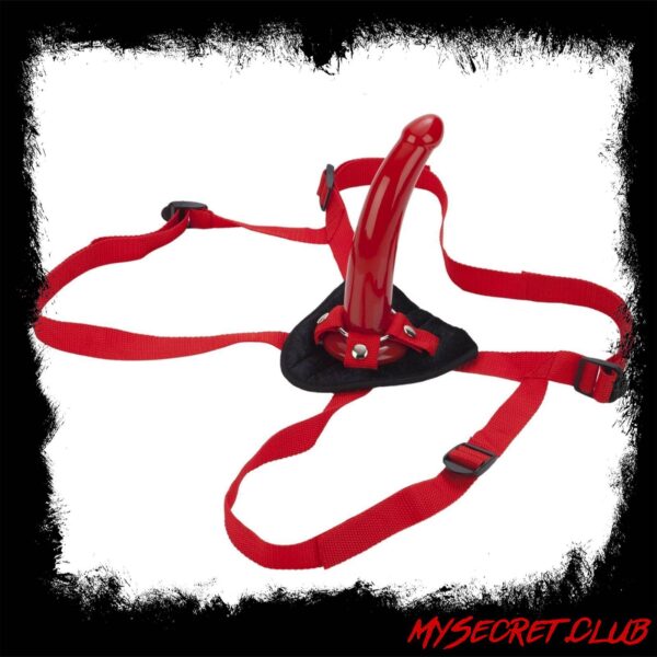 Sophias Red Rider Strap On Dildo