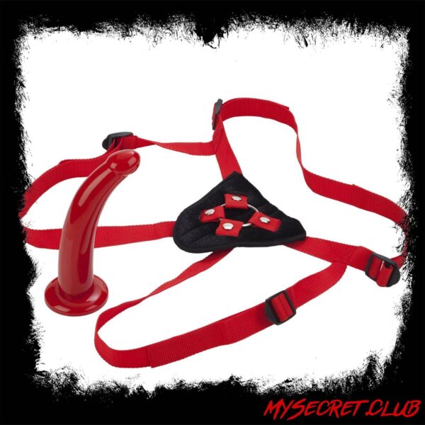 Sophias Red Rider Strap On Dildo