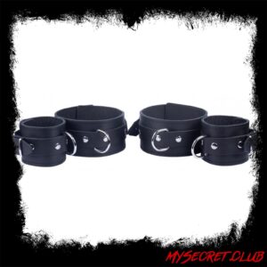 The Red Arm To Forearm Leather Shackles