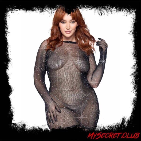 Leg Avenue Rhinestone Gloved Dress