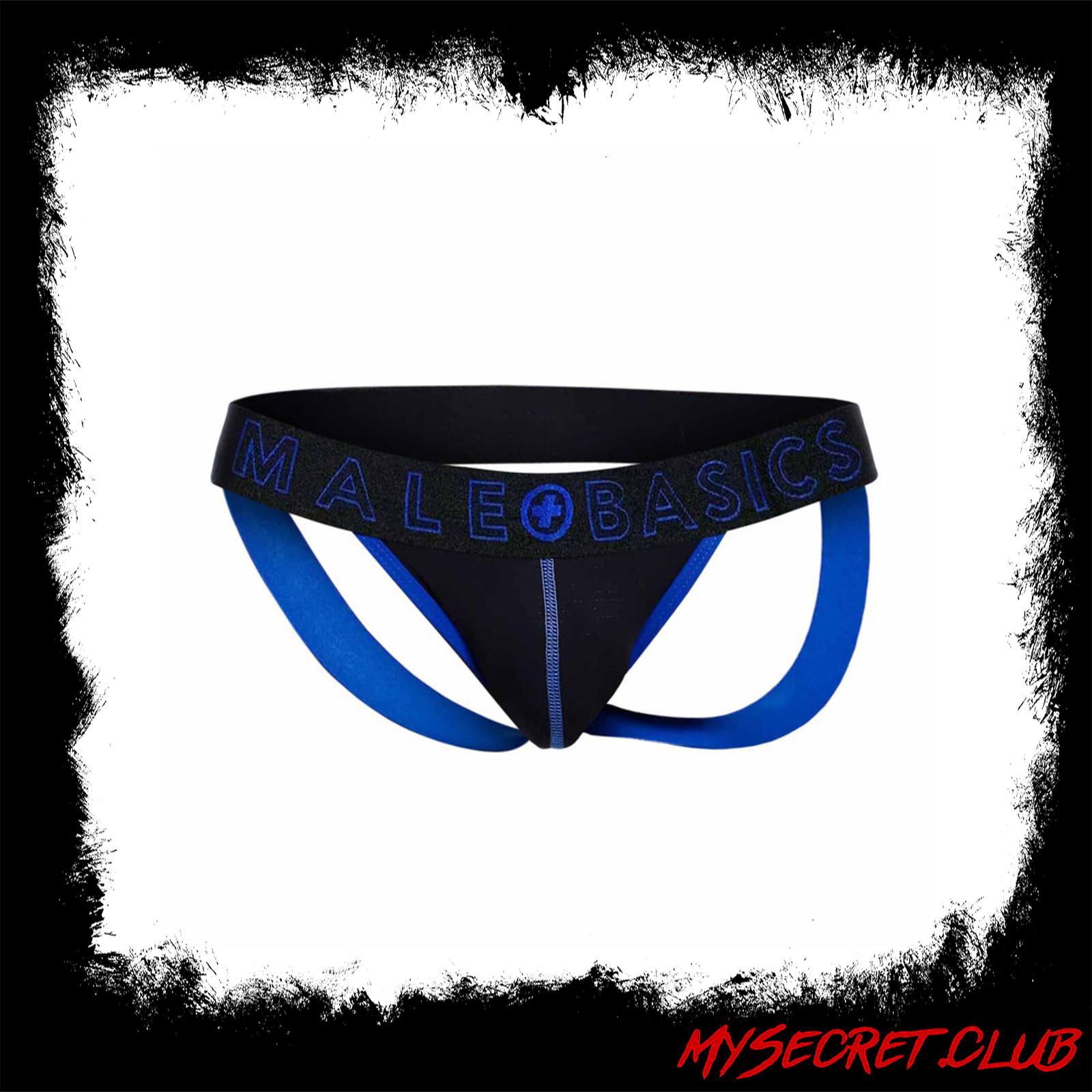 Male Basics Neon Jock Blue