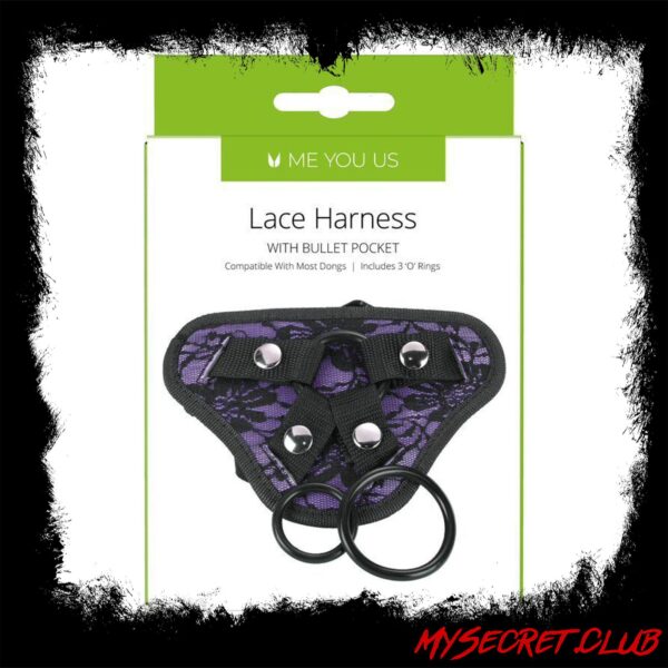 Me You Us Lace Harness With Bullet Pocket