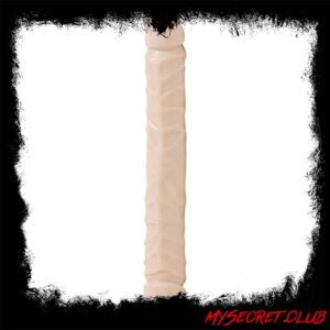 Jr Veined Double Header 12 Inch Bender Dong Flesh Pink