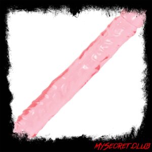Crystal Jellies 12 Inch Double Dong Pink