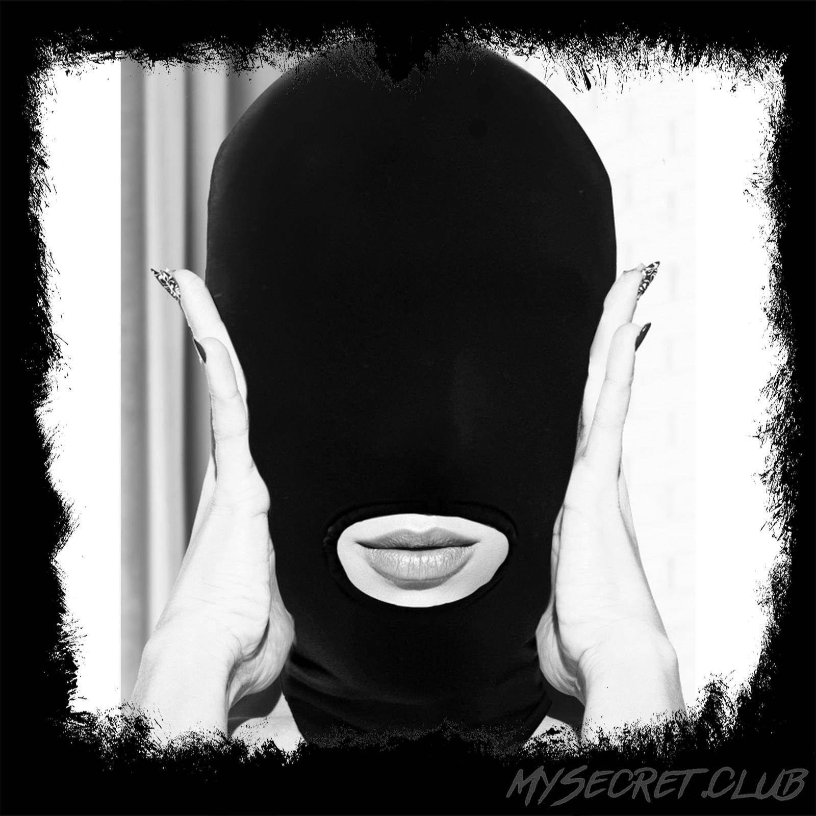 Ouch Submission Mask with Open Mouth