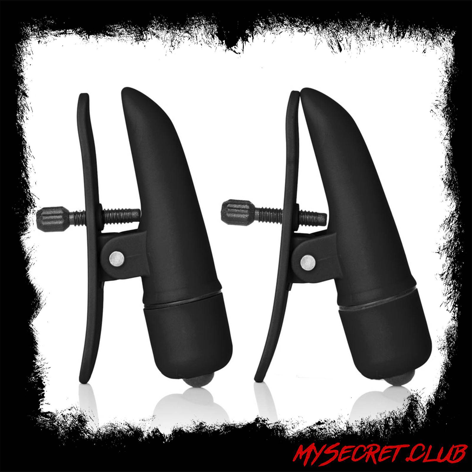 Nipplettes Vibrating Black Nipple Clamps