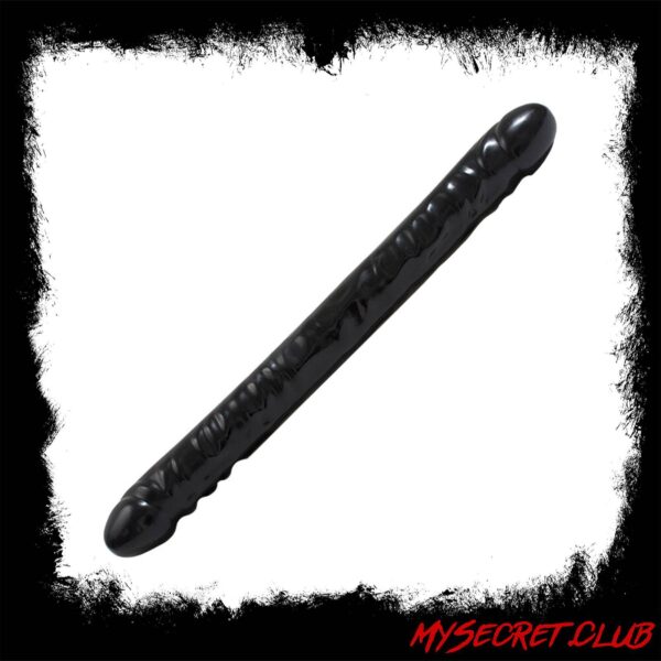 Double Header 18 Inch Veined Dong Black