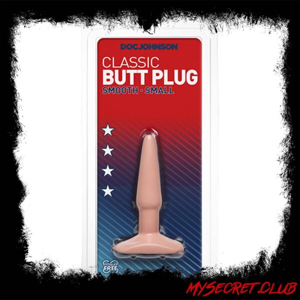 Classic Smooth Butt Plug Small Flesh Pink