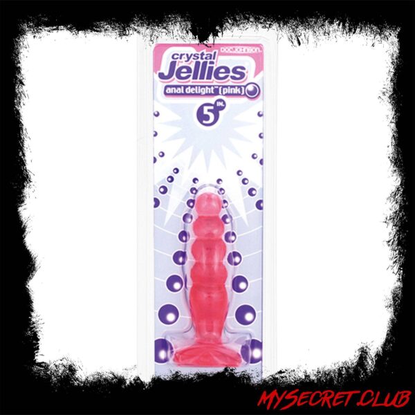 Crystal Jellies Anal Delight Butt Plug Pink