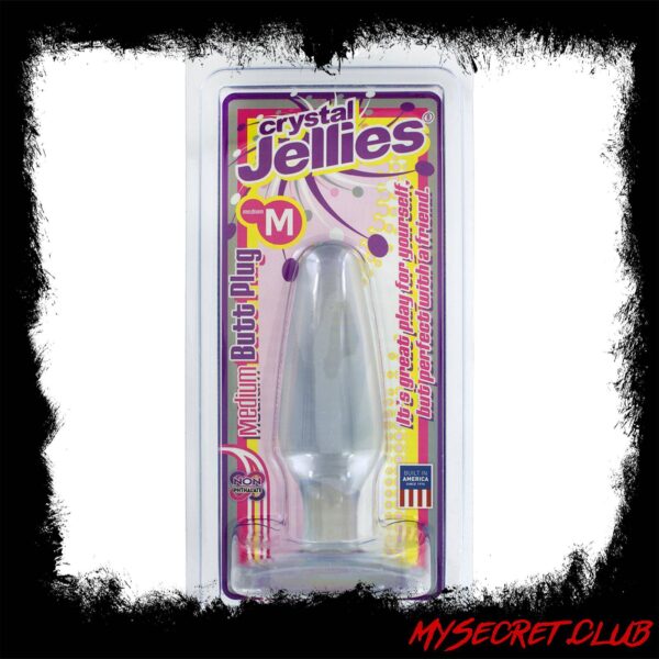 Crystal Jellies Medium Butt Plug Clear