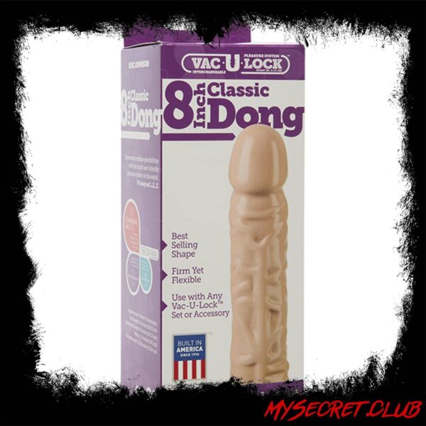 Vac-U-Lock Classic 8 Inch Dong Attachment