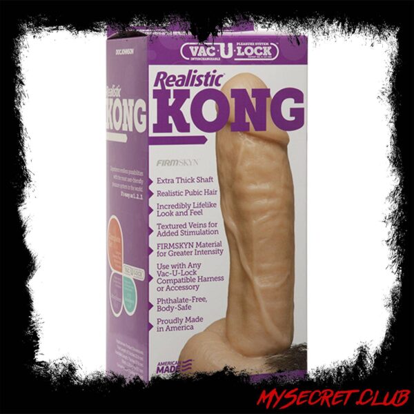 Vac-U-Lock Kong Realistic Dildo Attachment