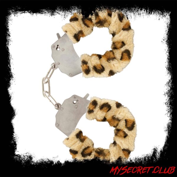ToyJoy Furry Fun Wrist Cuffs Leopard