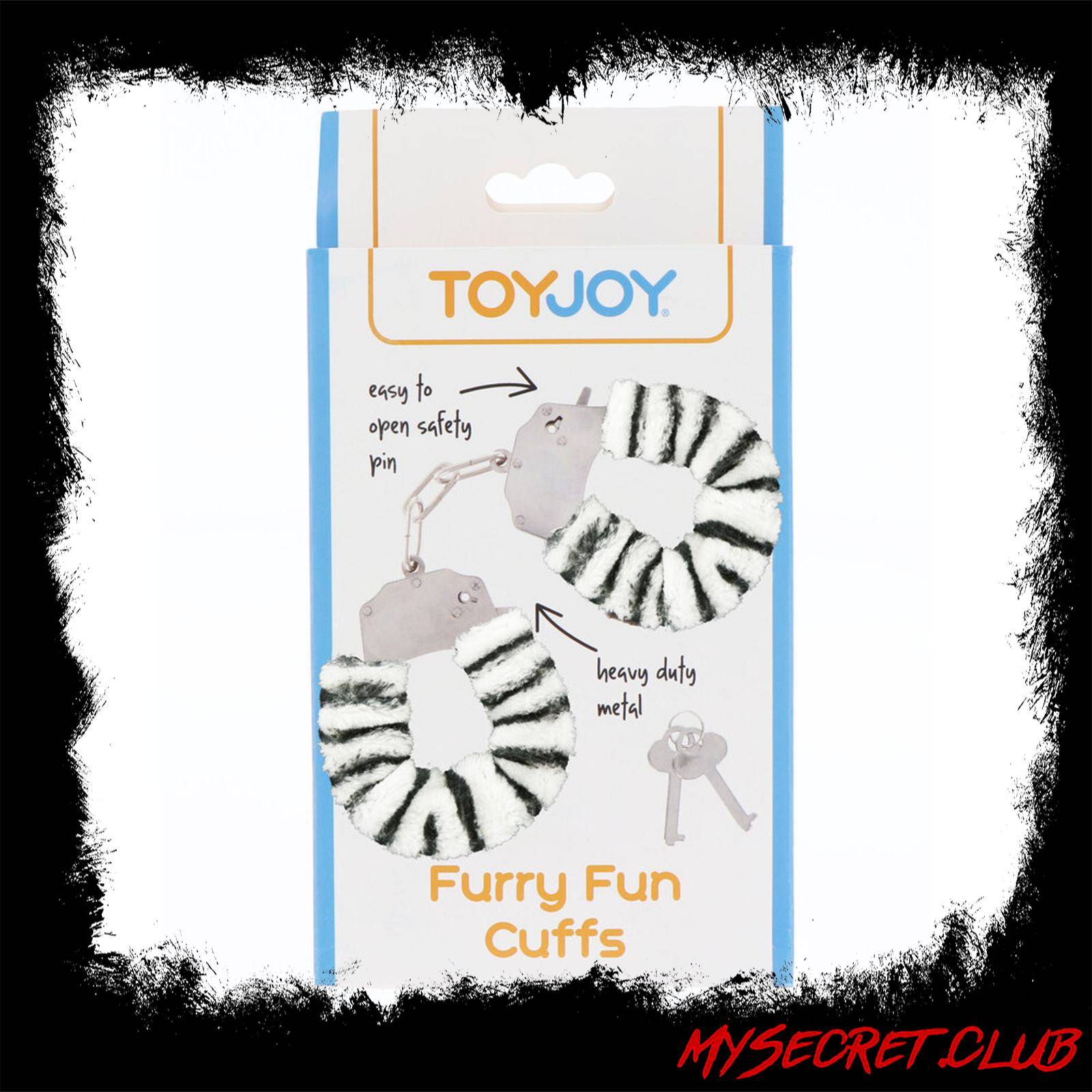 ToyJoy Furry Fun Wrist Cuffs Zebra