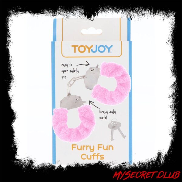ToyJoy Furry Fun Wrist Cuffs Pink