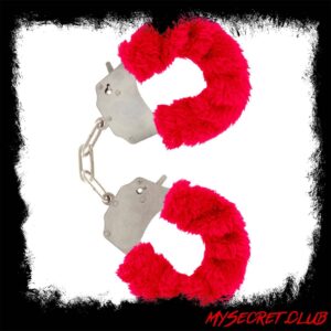 ToyJoy Furry Fun Wrist Cuffs Red
