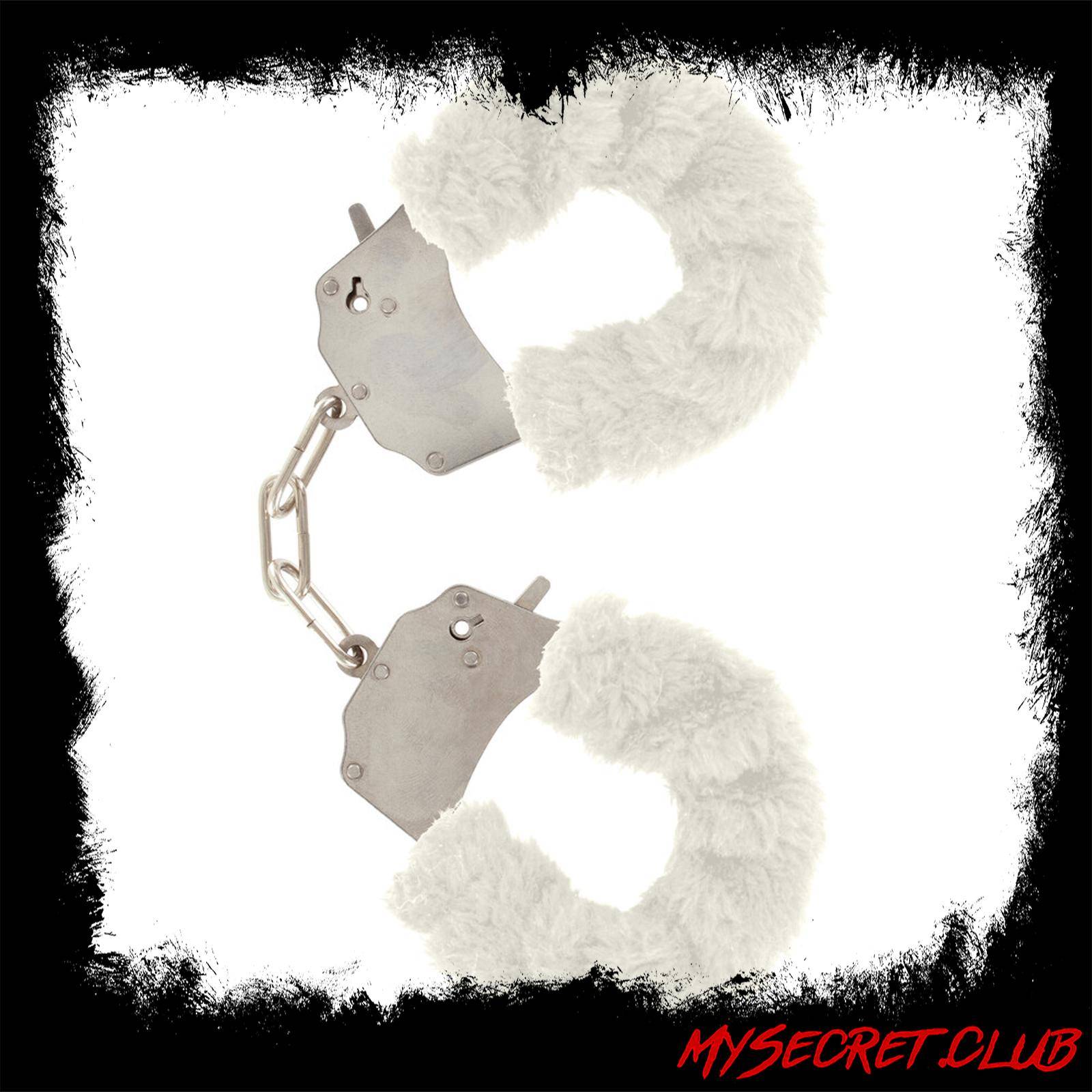 ToyJoy Furry Fun Wrist Cuffs White