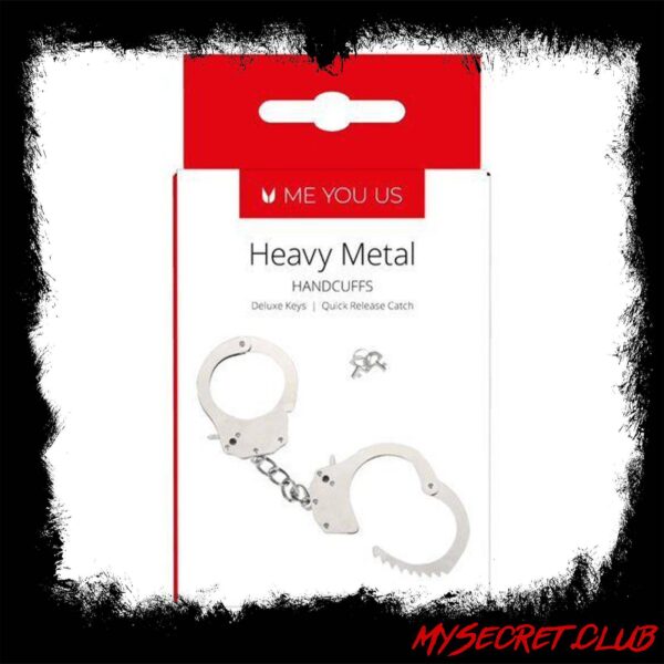 Me You Us Heavy Metal Handcuffs