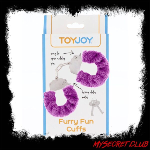 ToyJoy Furry Fun Wrist Cuffs Purple