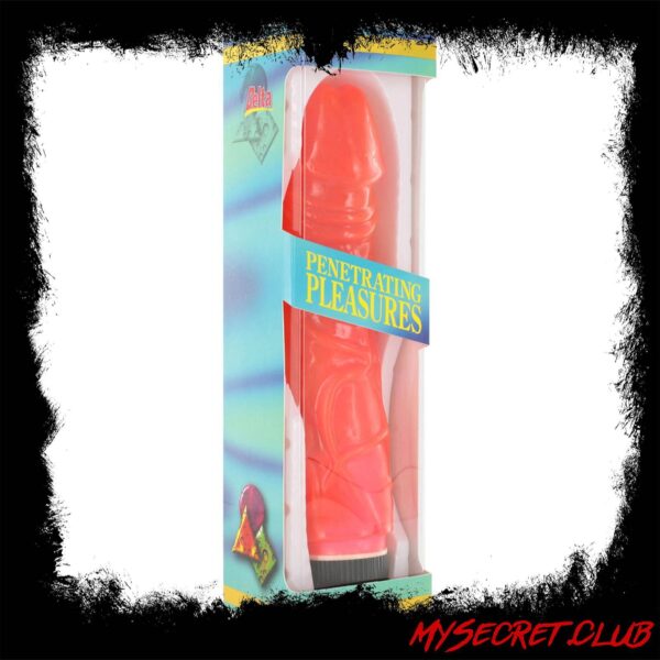 Jelly Vibrator Glitter Pink