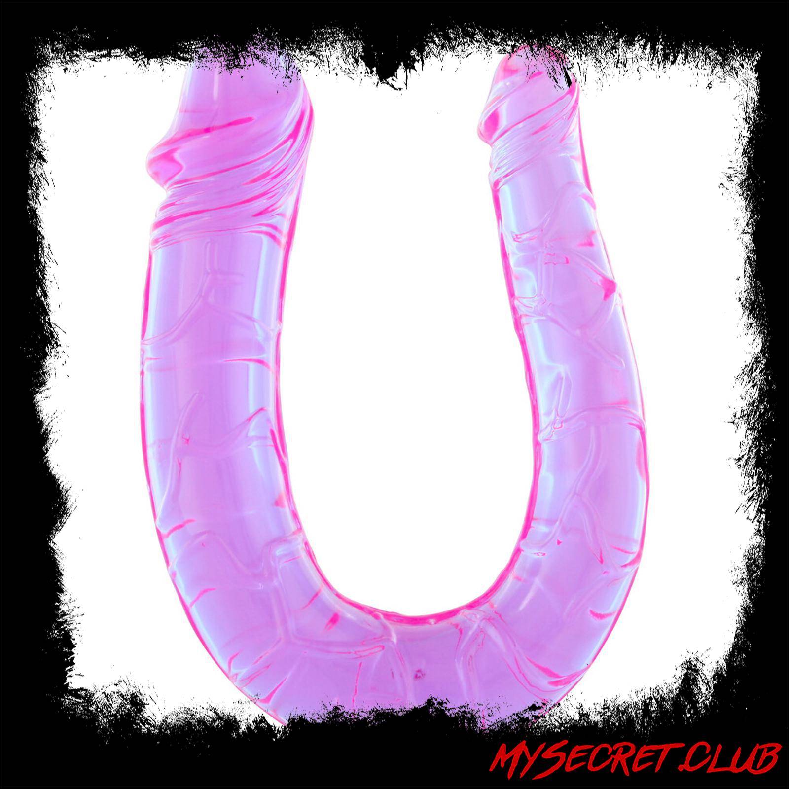 Double Mini Twin Head Jelly Penis Dildo